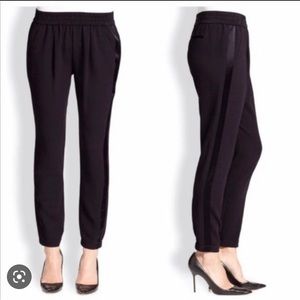 Rebecca Taylor black tux joggers